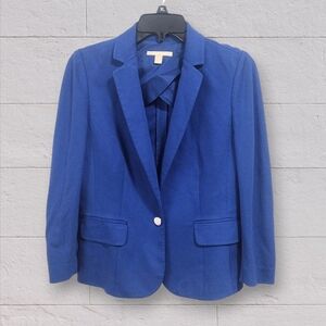 Banana Republic Royal Blue Single-Button Blazer Size 4